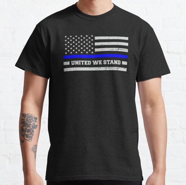 Thin Blue Line Shirt  Gifts For Police Shirt  Police Wife  Law Enforcement  Blue Lives Matter  Police Officer July 4th Flag