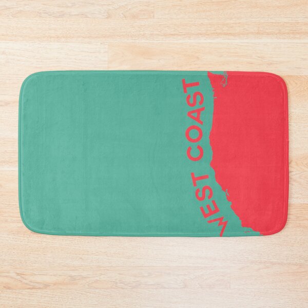 Item preview, West Coast Pop Art - Coral Red on Teal  designed and sold by Serge Averbukh Art Studio.