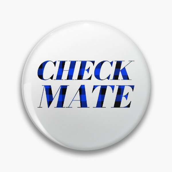 Artikelvorschau, CHECKMATE Mit Blue Check Pattern entworfen und verkauft von THNKDESIGN.