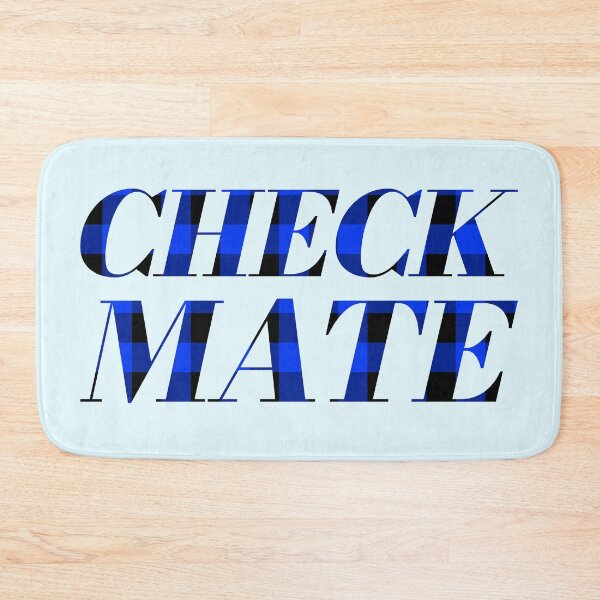 Artikelvorschau, CHECKMATE Mit Blue Check Pattern entworfen und verkauft von THNKDESIGN.