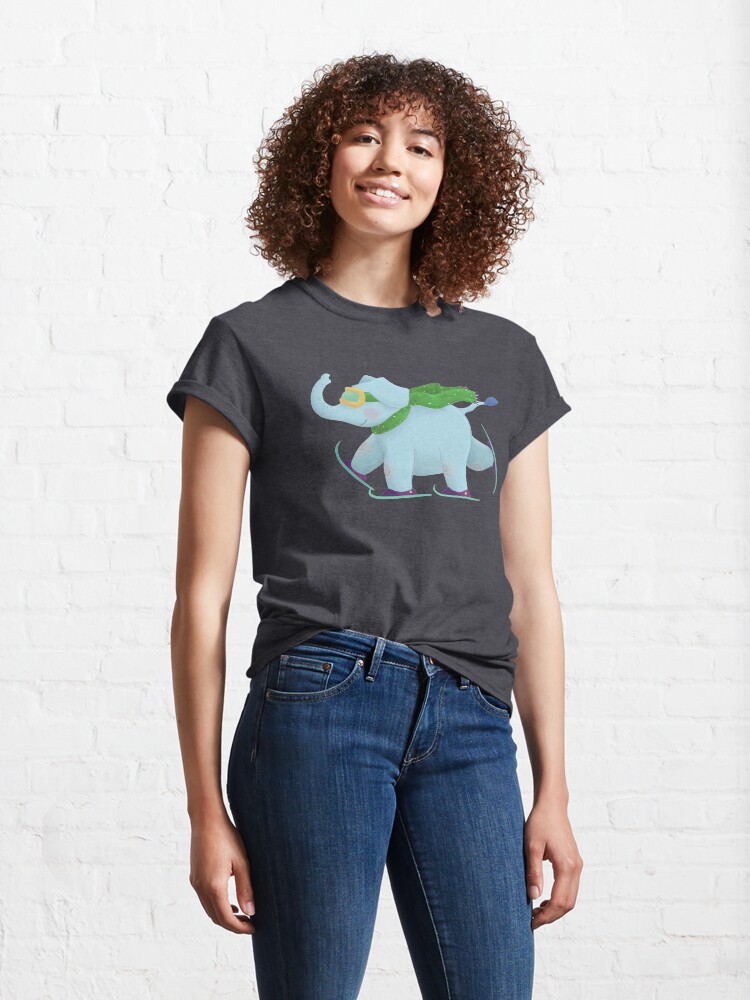 Alternate view of Ski Elephant Classic T-Shirt