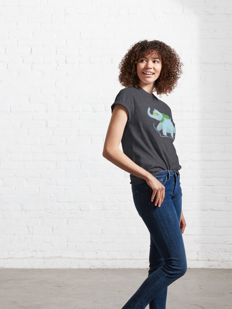 Alternate view of Ski Elephant Classic T-Shirt