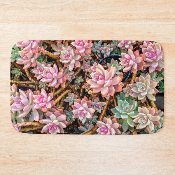 Item preview, green and pink succulent plant garden texture designed and sold by Mrvell.