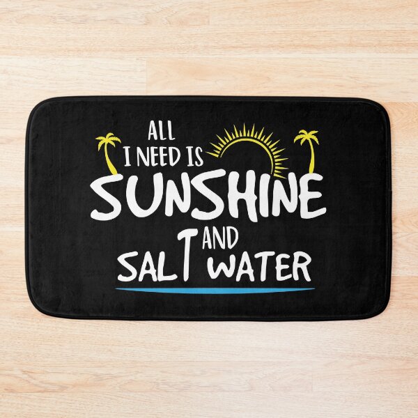 Item preview, Cute Summer Beach All I Need Is Sunshine and Salt Water Beach Cover Up Matching Girls Trip Beach With Sayings Vacation designed and sold by Chamssou.