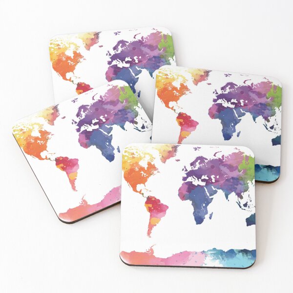 Item preview, color world map designed and sold by margsy.