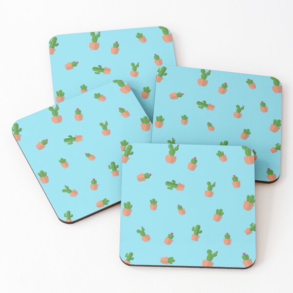 Item preview, Cacti Pattern with Light Blue Background  designed and sold by niccdefilippis.