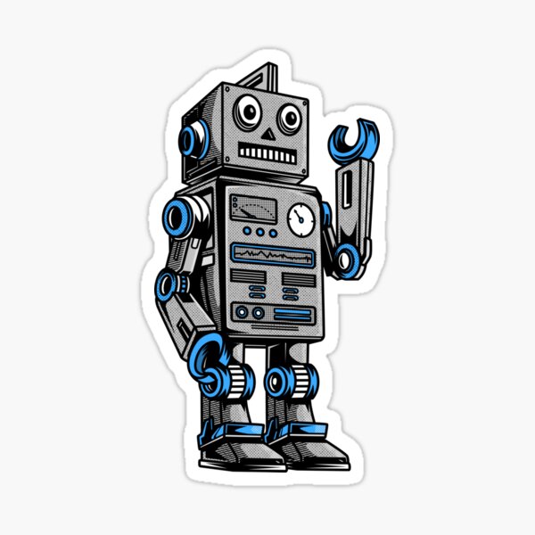 Robot Stickers The Toy Robot Stickers For Scrapbooking - Temu United Arab  Emirates