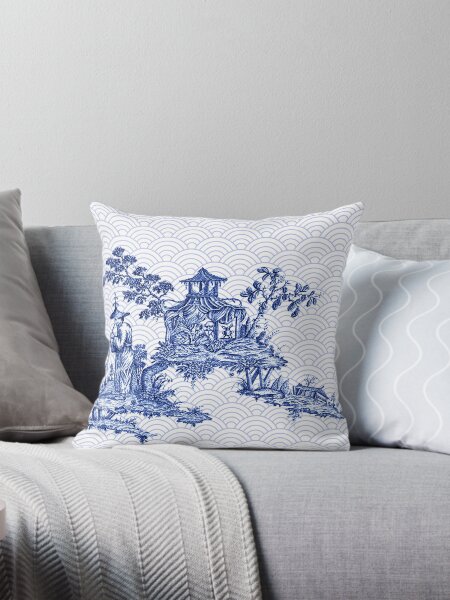 Item preview, Navy Blue Chinoiserie designed and sold by littlebeane.
