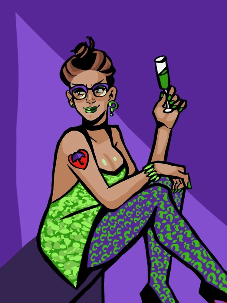 Thumbnail 4 of 4, iPhone Case, Lady Riddler designed and sold by JVTart.