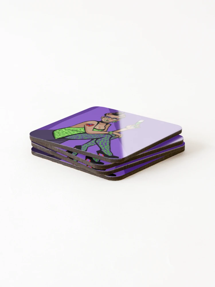 Thumbnail 4 of 5, Coasters (Set of 4), Lady Riddler designed and sold by JVTart.