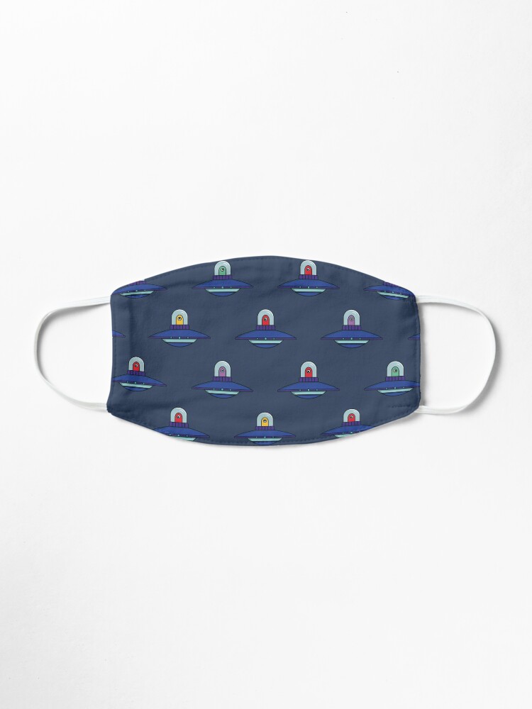 Alternate view of Colorful UFO pattern face mask Mask
