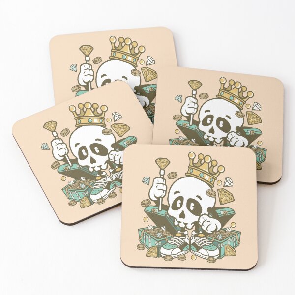Item preview, Skull with crown designed and sold by cartoonbug.