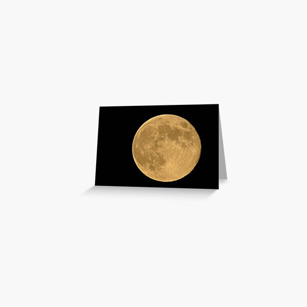 Full moon Greeting Card