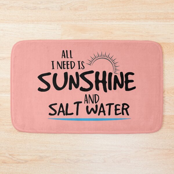 Item preview, Cute Summer Beach All I Need Is Sunshine and Salt Water Beach Cover Up Matching Girls Trip Beach With Sayings Vacation designed and sold by Chamssou.