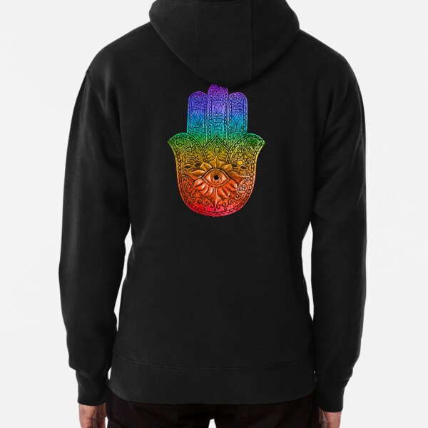 Hamsa Evil Eye Pullover Hoodie