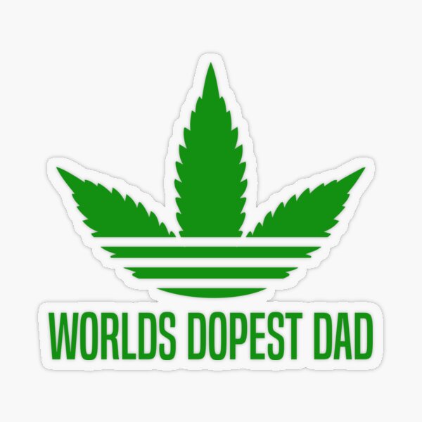 Download Worlds Dopest Dad Sticker By Unesbnn Redbubble