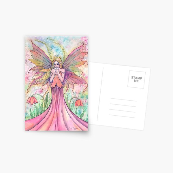 Item preview, Wildflower Fairy Watercolor Illustration by Molly Harrison designed and sold by Molly  Harrison.