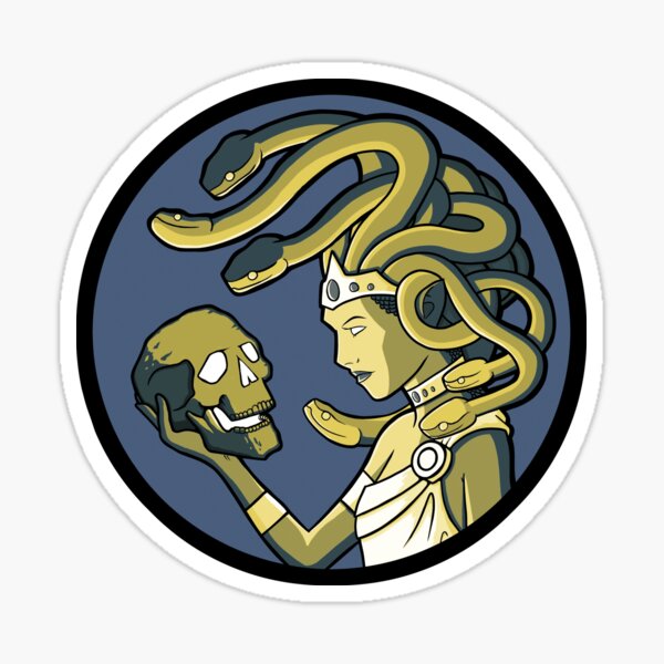 Vista previa del artículo con la obra «CTS - Medusa - Serie de criaturas mitológicas», diseñado y vendido por CaveTrollStudio.