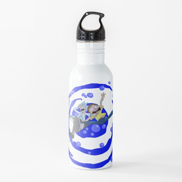 Rick and Morty™ dropping into blue vat of acid Water Bottle