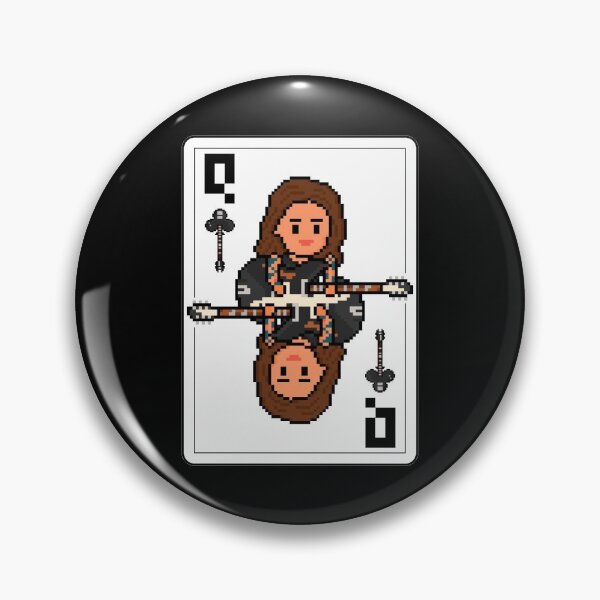Item preview, Pixelrockstars Queen of Clubs Playing Card designed and sold by gkillerb.