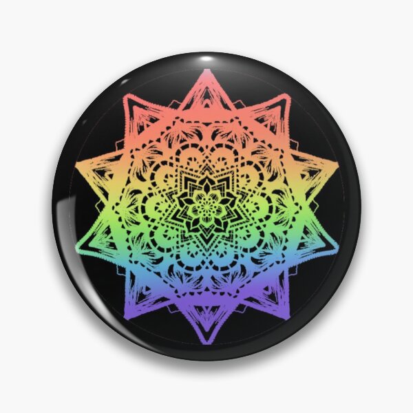 Item preview, Rainbow Mandala designed and sold by ArtByAsh99.