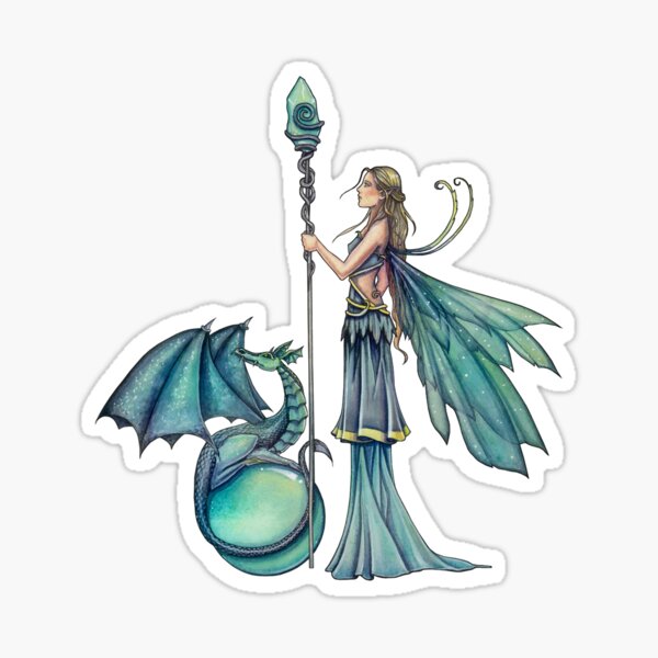 Turquoise Fairy Stickers for Sale