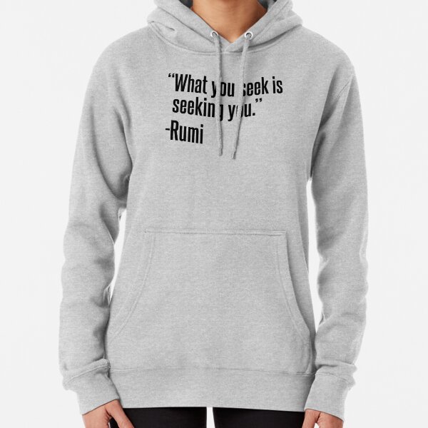 What you seek is seeking you Pullover Hoodie