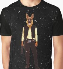 Han Solo Star Wars Dog Graphic T-Shirt