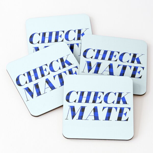 Artikelvorschau, CHECKMATE Mit Blue Check Pattern entworfen und verkauft von THNKDESIGN.