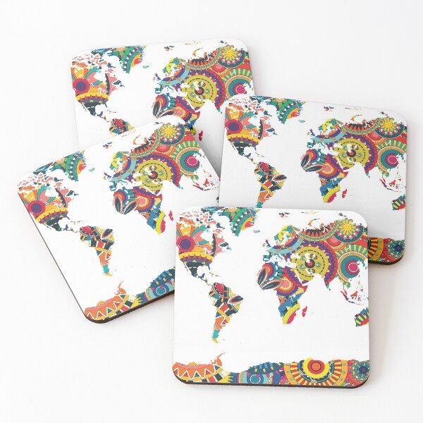 Item preview, good vibes world map designed and sold by margsy.