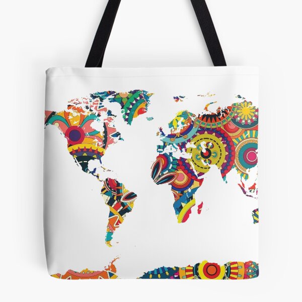 Item preview, good vibes world map designed and sold by margsy.
