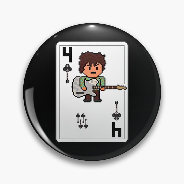 Item preview, Pixelrockstars Four of Clubs Playing Card designed and sold by gkillerb.