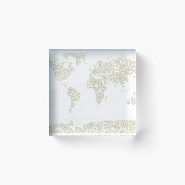Item preview, neutral world map designed and sold by margsy.