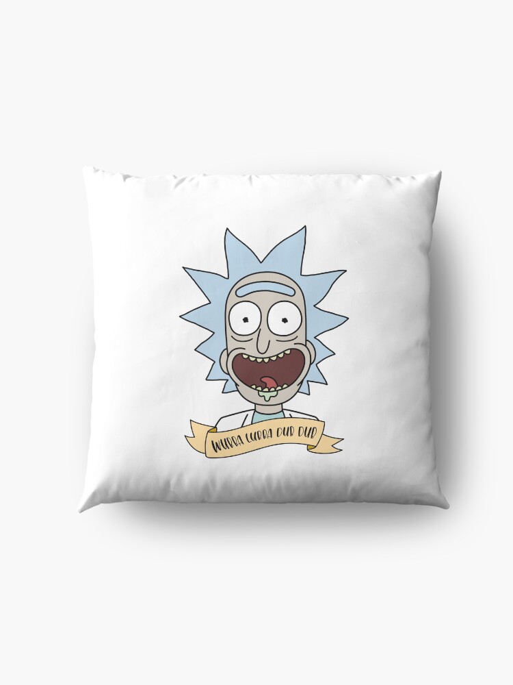 Alternate view of wubba lubba dub dub Floor Pillow
