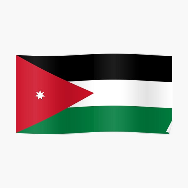 Flag Of Jordan Poster By Keep In Mind Redbubble Flag Of Jordan Poster By Keep In Mind Redbubble