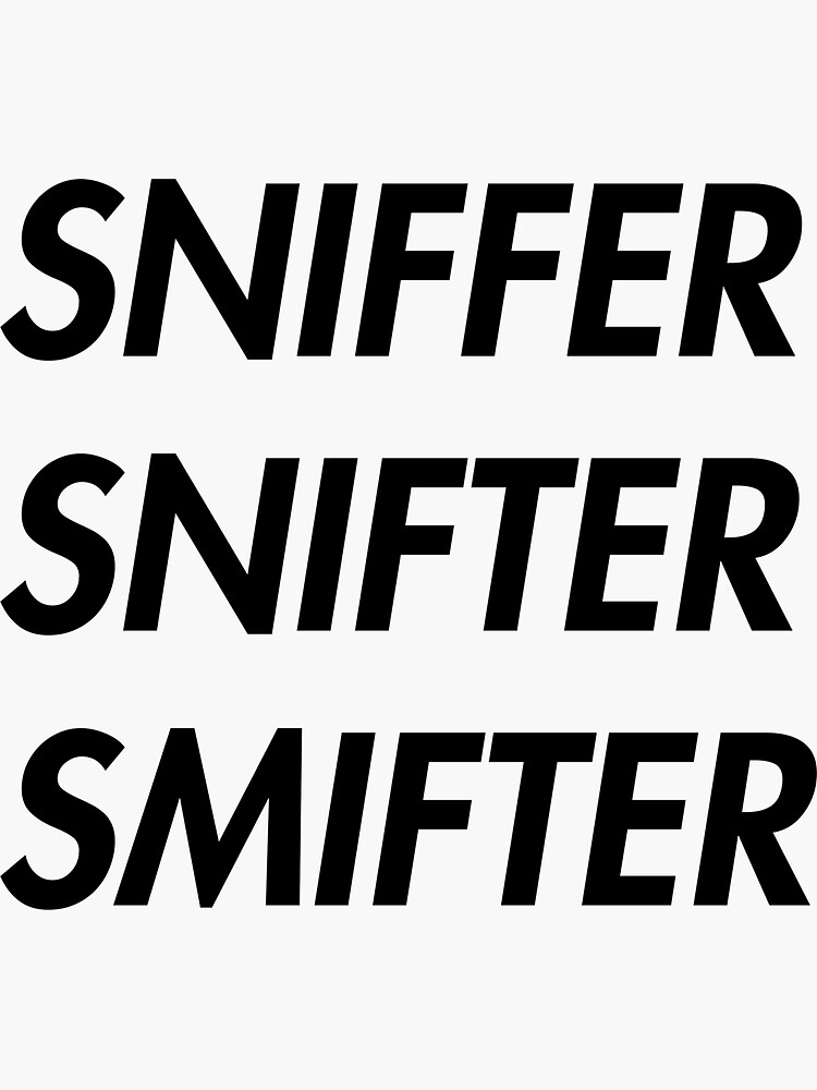 "Sniffer" Sticker for Sale by toastedfox Redbubble