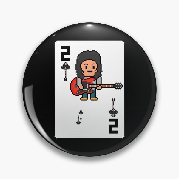 Item preview, Pixelrockstars Two of Clubs Playing Card designed and sold by gkillerb.