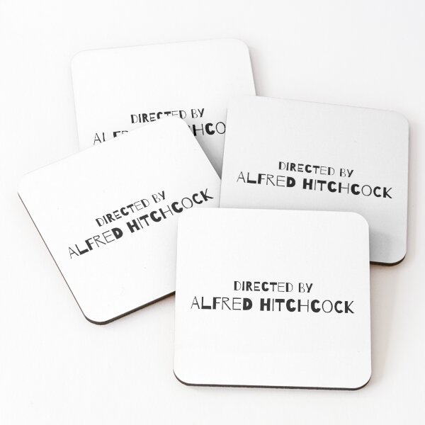 Directed by Alfred Hitchcock Coasters (Set of 4)