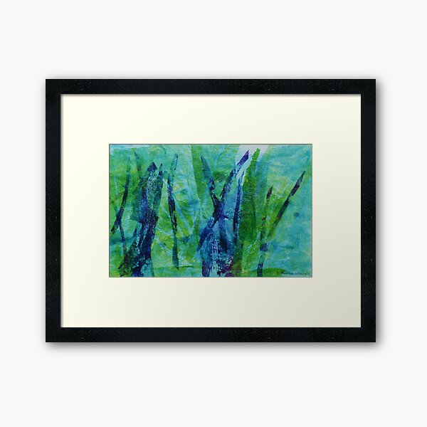 Reeds Abstract Framed Art Print