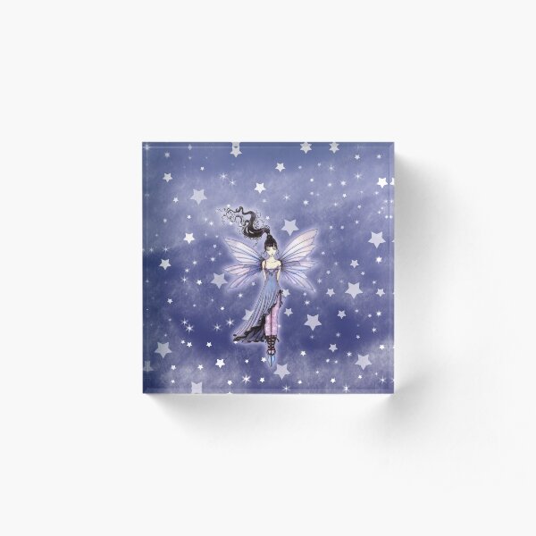 Moondance Fairy Fantasy Art by Molly Harrison Acrylic Block