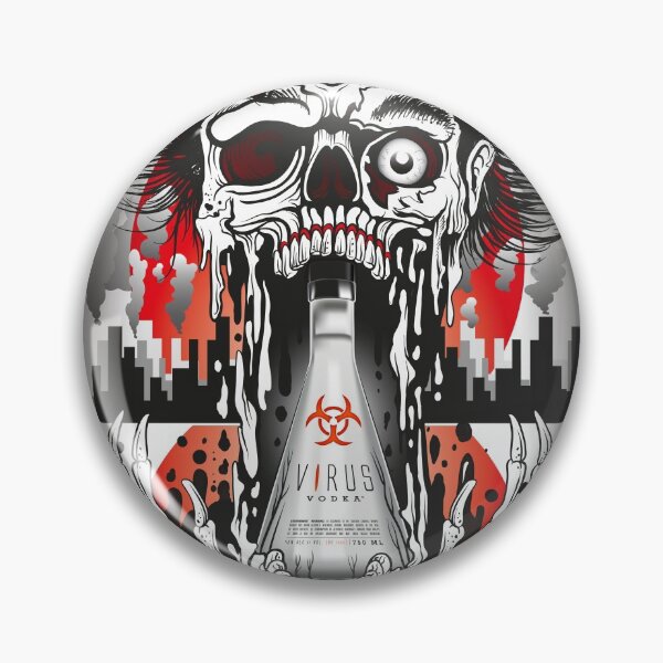 Item preview, The Official Virus Vodka Skull Graphic designed and sold by crayon33.