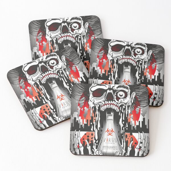 Item preview, The Official Virus Vodka Skull Graphic designed and sold by crayon33.