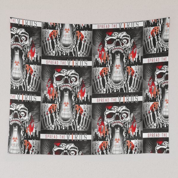 Item preview, The Official Virus Vodka Skull Graphic designed and sold by crayon33.