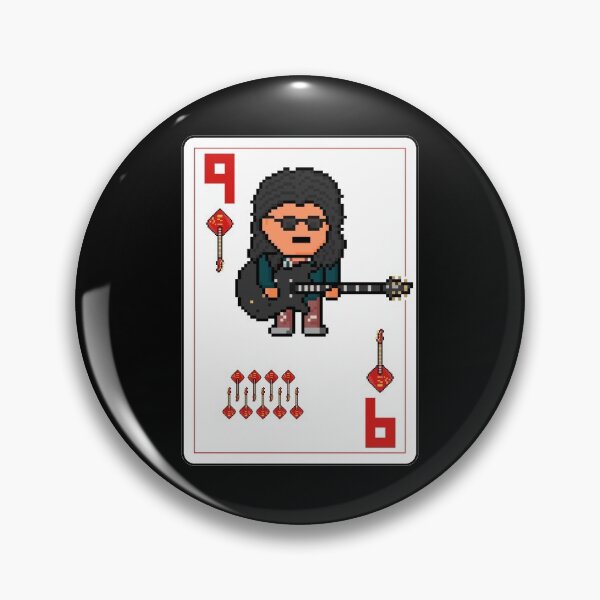 Item preview, Pixelrockstars Nine of Diamonds Playing Card designed and sold by gkillerb.
