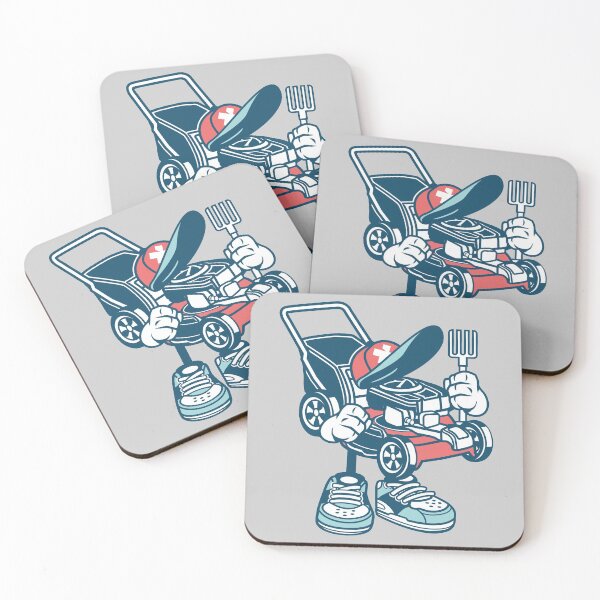 Item preview, Lawn mower cartoon designed and sold by cartoonbug.