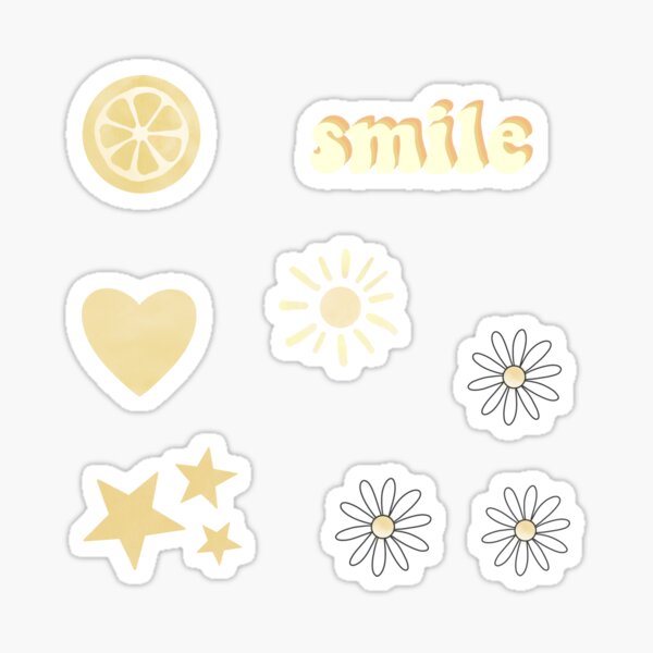 Item preview, small yellow sticker pack designed and sold by JoyandIvy.