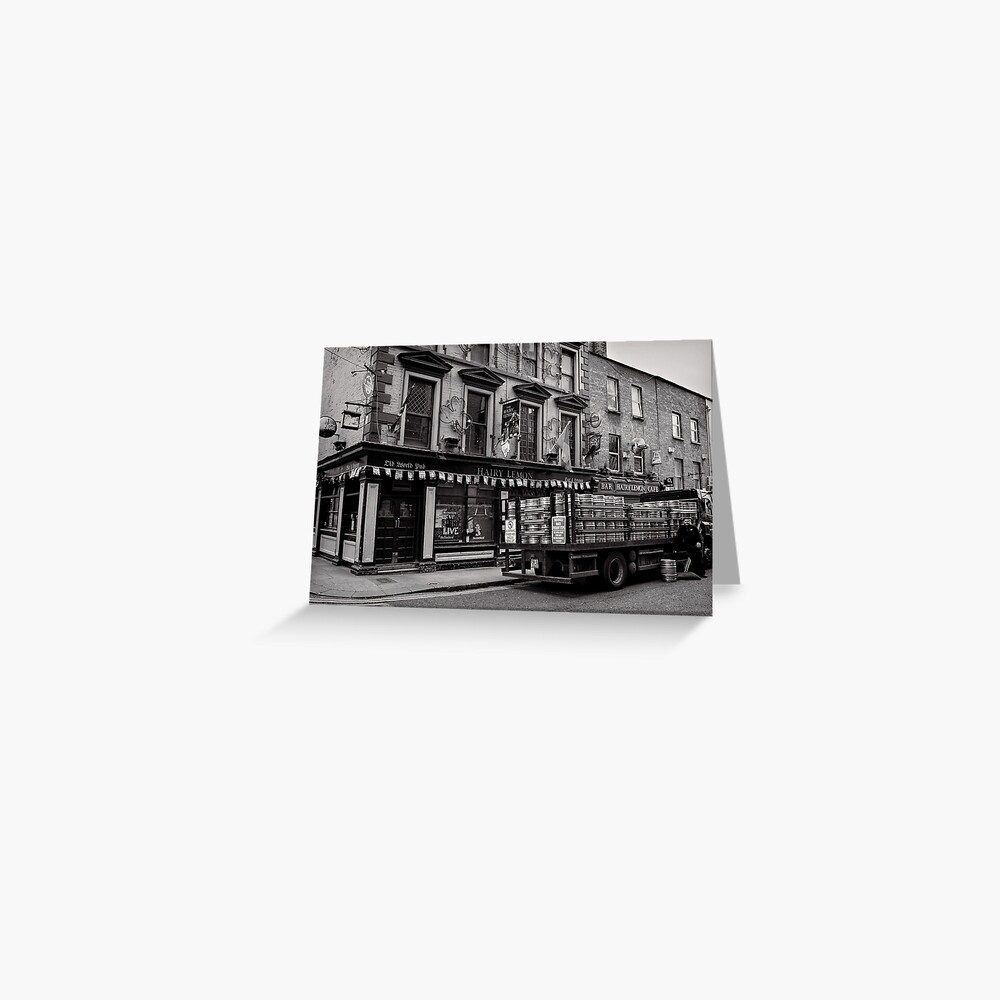Precious cargo for a pub - Dublin Greeting Card