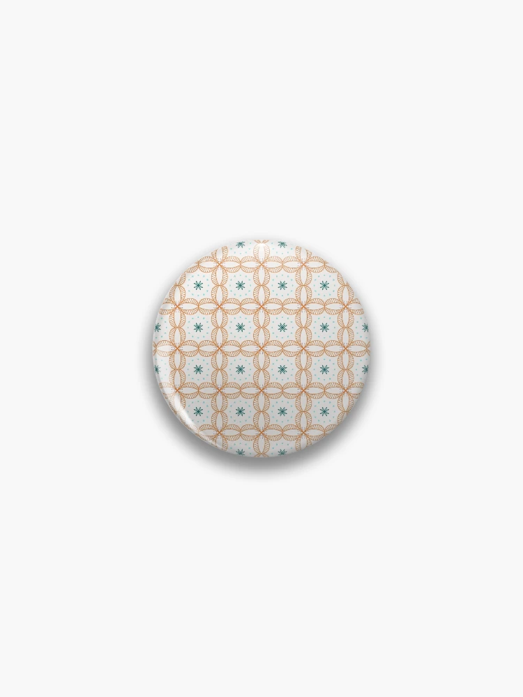 Thumbnail 1 von 3, Button, Flower Abstract Mosaic designt und verkauft von FunkyPattern.