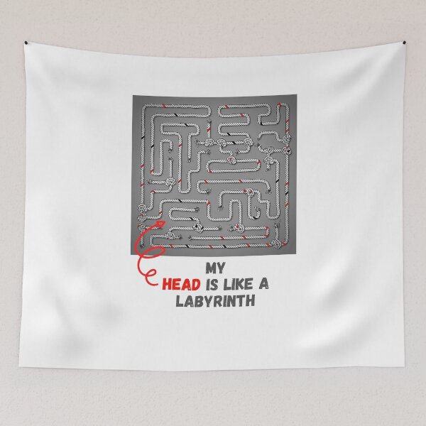 Item preview, MY HEAD IS LIKE A LABYRINTH birthday GIFT designed and sold by GBDesigner.
