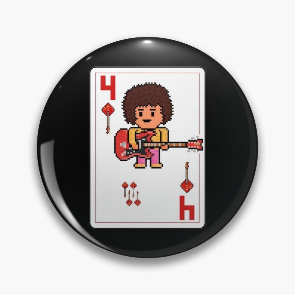 Item preview, Pixelrockstars Four of Diamonds Playing Card designed and sold by gkillerb.